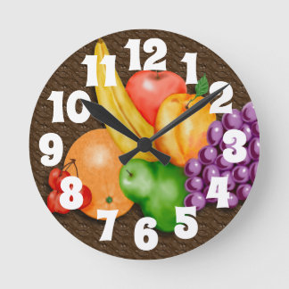 Uhr mit Obst