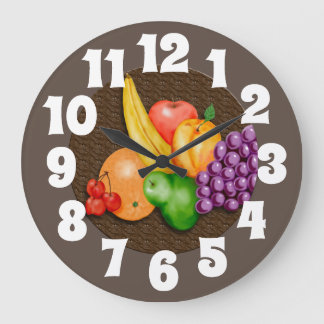 Uhr mit Obst