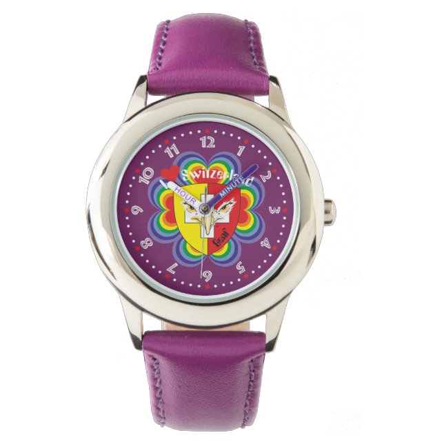 Uhr mit Schweizer-Entwurf Genf / Genève (Vorderseite)