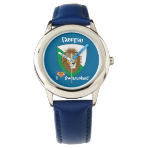 Uhr mit Schweizer-Entwurf Thurgau die Schweiz