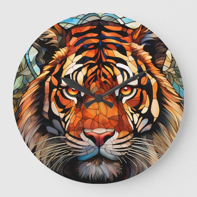 Uhr mit Tiger-Design (Vorderseite)