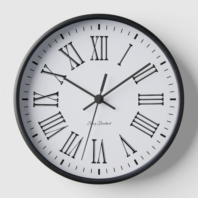 Uhr mit Unterschrift (Vorderseite)