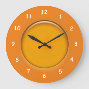 Uhr - Orange 3d Disc