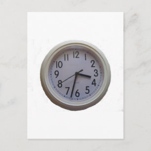 Uhr Postkarte
