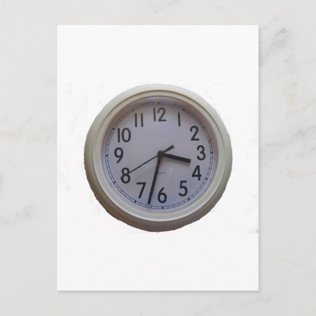 Uhr Postkarte (Vorderseite)