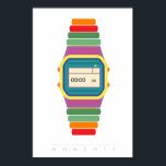 Uhr | Retro Pop Art Poster 70er 80er | Angebot<br><div class="desc">"Die Zeit wird nicht durch Uhren, sondern durch Momente gemessen" Retro-Poster der 60er Jahre aus den 80er Jahren - Minimalistische digitale Uhr sieht in einem schwarzen Rahmen fantastisch aus. Folgen Sie mir auf Instagram oder Facebook oder abonnieren Sie Updates auf TakaraBeech.com ... Ich hätte Liebe, mich mit dir zu verbinden....</div>