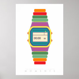Uhr | Retro Pop Art Poster 70er 80er | Angebot