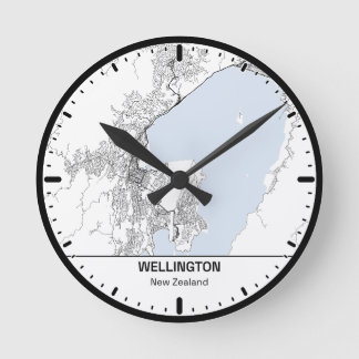 Uhr Runde Wellington Clock City Line Art