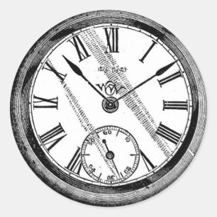 Uhr Runder Aufkleber