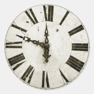 Uhr Runder Aufkleber
