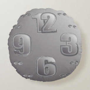 Uhr Rundes Kissen