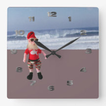 Uhr - Santa am Strand
