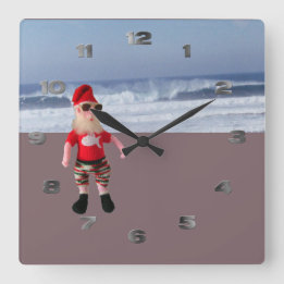 Uhr - Santa am Strand