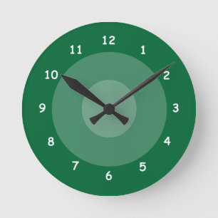 Uhr - schattierte Kreise