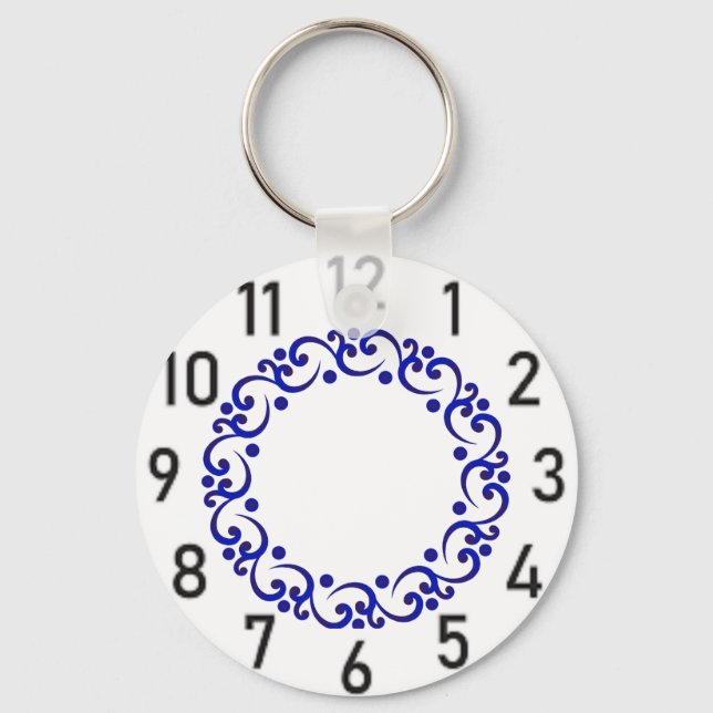 Uhr Schlüsselanhänger (Vorderseite)