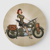 Uhr Sergeant-Davidson Army Motorcycle Pinup