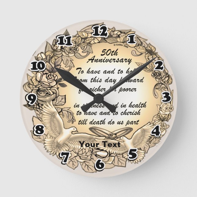 Uhr zum 50. Jahrestag (Vorderseite)