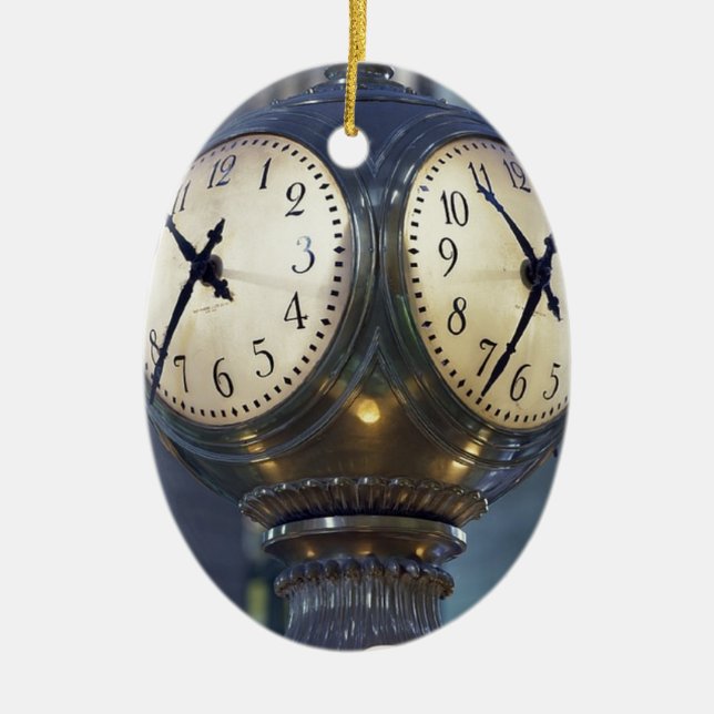 Uhr-Zusammentreffen-großartige zentrale Station Keramikornament (Vorne)