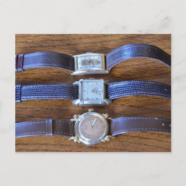 Uhren für antikes Handgelenk Postkarte (Vorderseite)