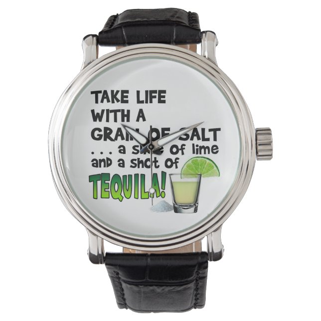 Uhren - LEBEN, LIMON, SALZ, TEQUILA! (Vorderseite)