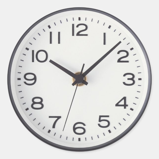 Uhrenaufkleber Runder Aufkleber (Vorderseite)