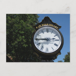Uhrenbahn sq. Santa Rosa, Ca. Postkarte