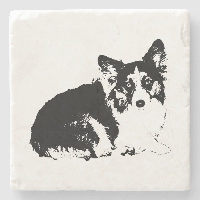 Uhrender Charm in Tinte Steinuntersetzer (Vorderseite)