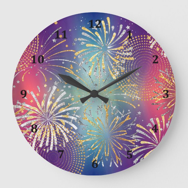 Uhrendesign mit Fireworks Illustriert Große Wanduhr (Vorderseite)