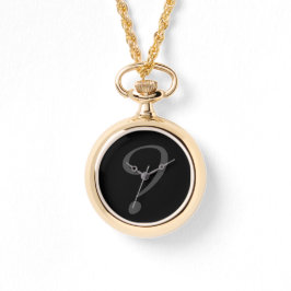 Uhrenhalskette und Design Armbanduhr