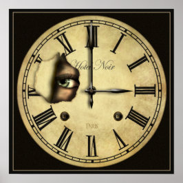 Uhrenüberwachung Kleinposter drucken Poster