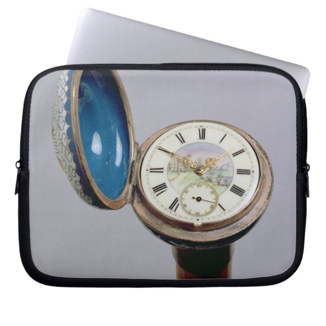 Uhrgerätstock (Cloisonneemail) Laptopschutzhülle (Vorderseite)