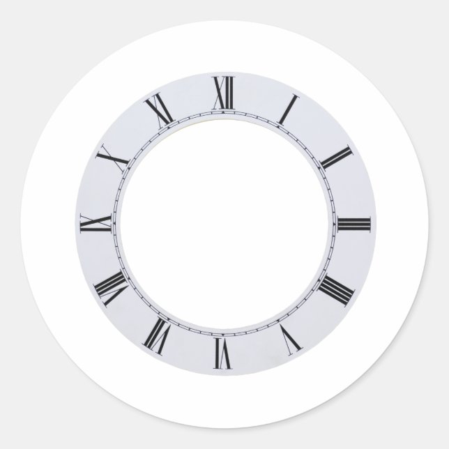 UhrGesicht060709 Runder Aufkleber (Vorderseite)