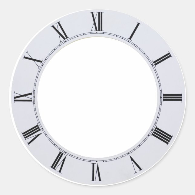 UhrGesicht060709 Runder Aufkleber (Vorderseite)