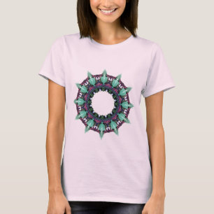 Uhrgesichts-Kaleidoskop-Fraktal KUNST I T-Shirt