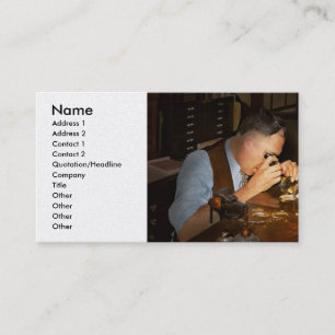 Uhrmacher - Der Uhrmacher 1939 Visitenkarte