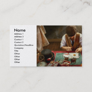 Uhrmacher - Eine Demonstration in Horologie Visitenkarte