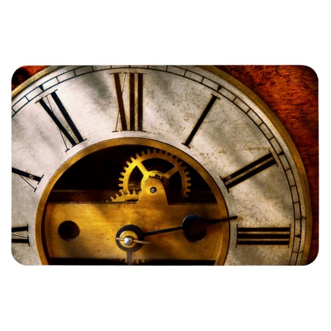 Uhrmacher - Wie spät ist es? Magnet (Horizontal)