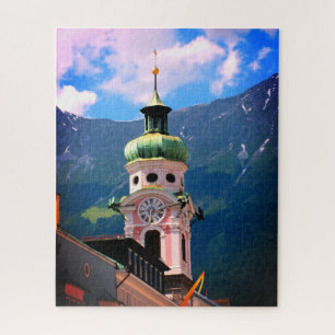 Uhrturm in Österreich Puzzle