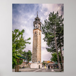 Uhrturm, Prilep - Mazedonien Poster