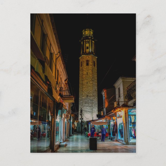 Uhrturm, Prilep, Mazedonien Postkarte (Vorderseite)