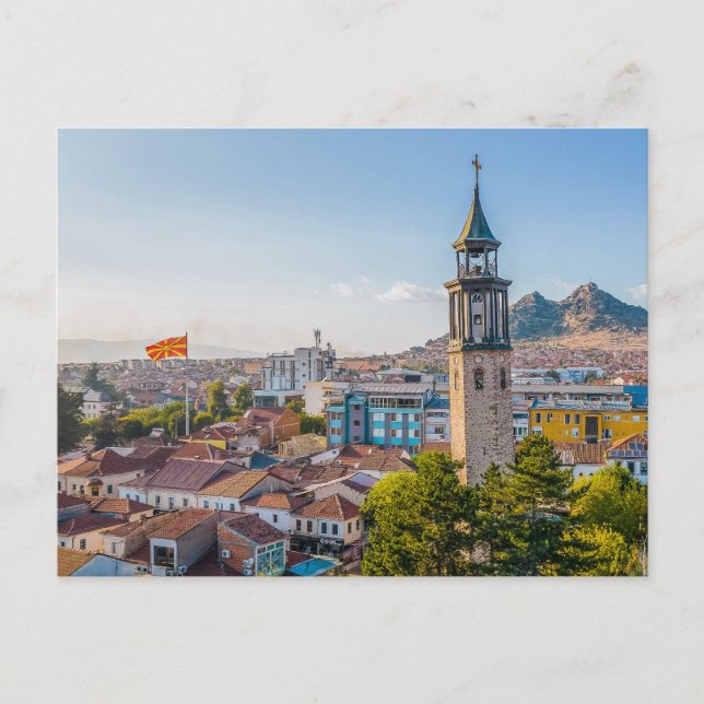 Uhrturm - Prilep, Mazedonien Postkarte (Vorderseite)