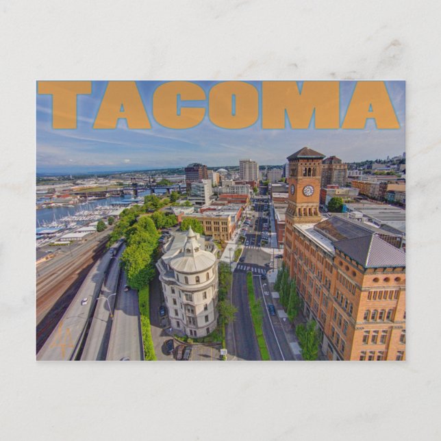 Uhrturm und eine pazifische Postkarte (Vorderseite)