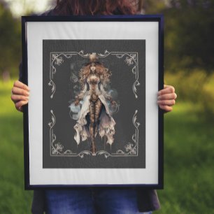 Uhrwerk Couture Steampunk Digitale Kunst Poster