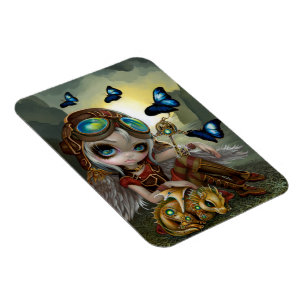 "Uhrwerk Dragonling" Flexmagnet Magnet