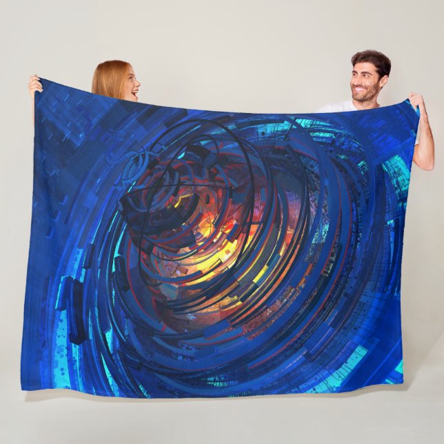 Uhrwerk Fleecedecke (Beispiel)