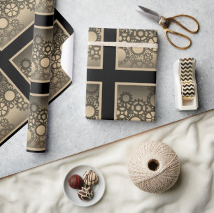 Uhrwerk-Getriebe für Bastelarbeiten oder Geschenkp Geschenkpapier