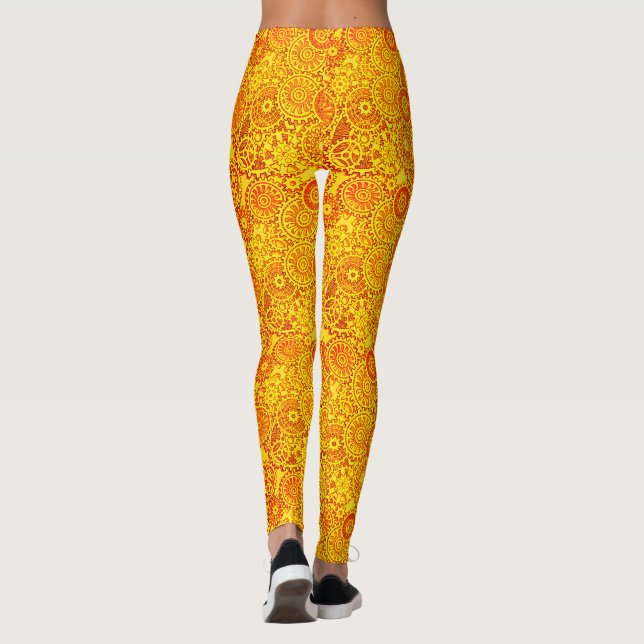 Uhrwerk Leggings (Rückseite)