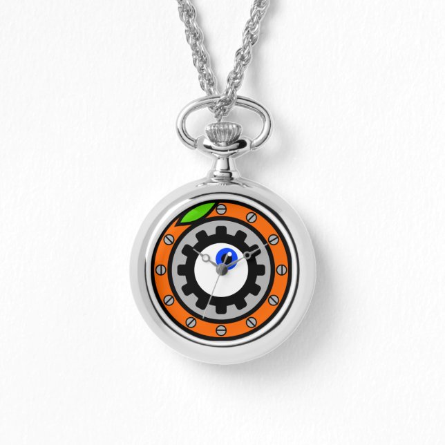 Uhrwerk Orange Armbanduhr (Vorderseite)