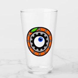 Uhrwerk Orange Glas