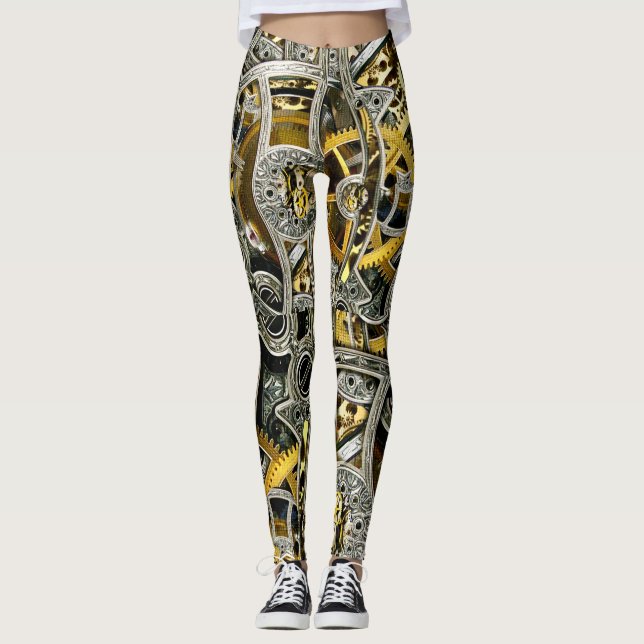 Uhrwerke Leggings (Vorderseite)
